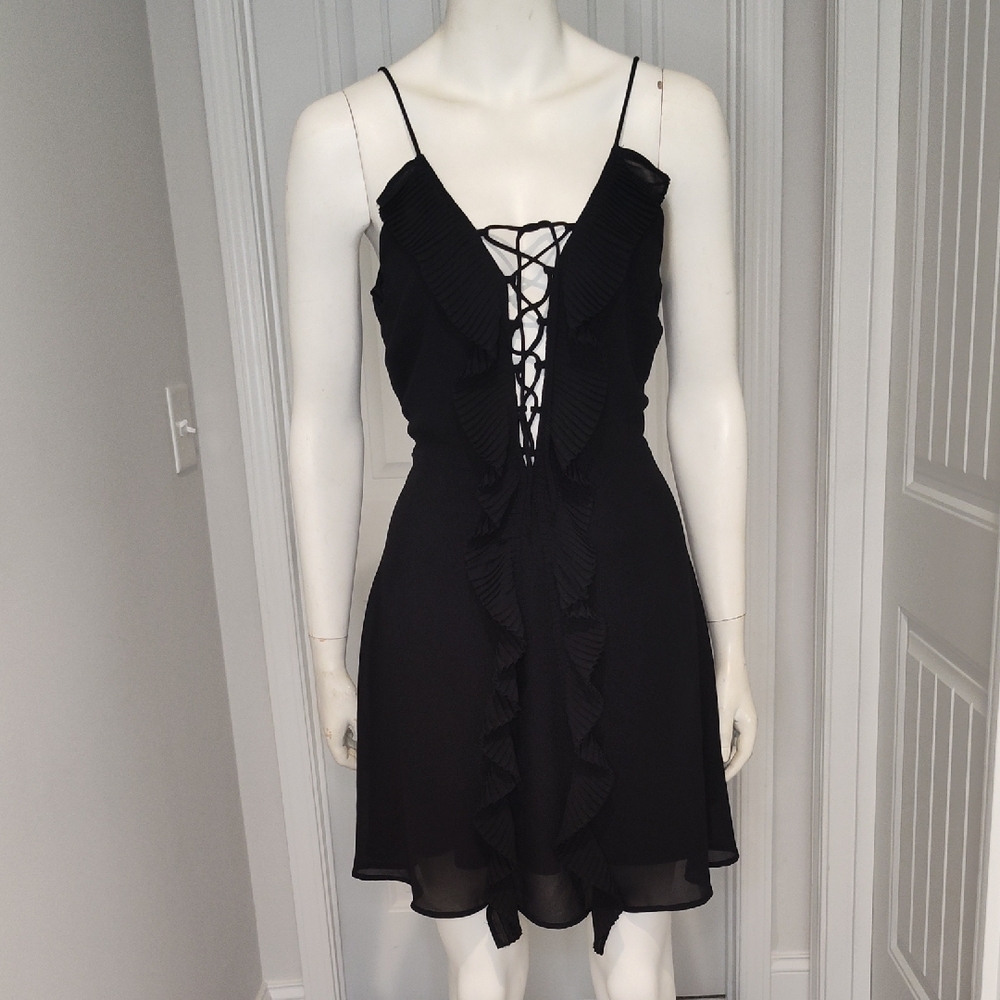 Elegant Black Ruffle Dress
